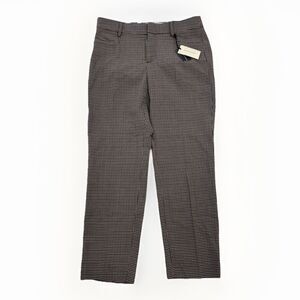 Banana Republic Pants Womens Size 2 Petite Slim Straight Ankle Wool Houndstooth